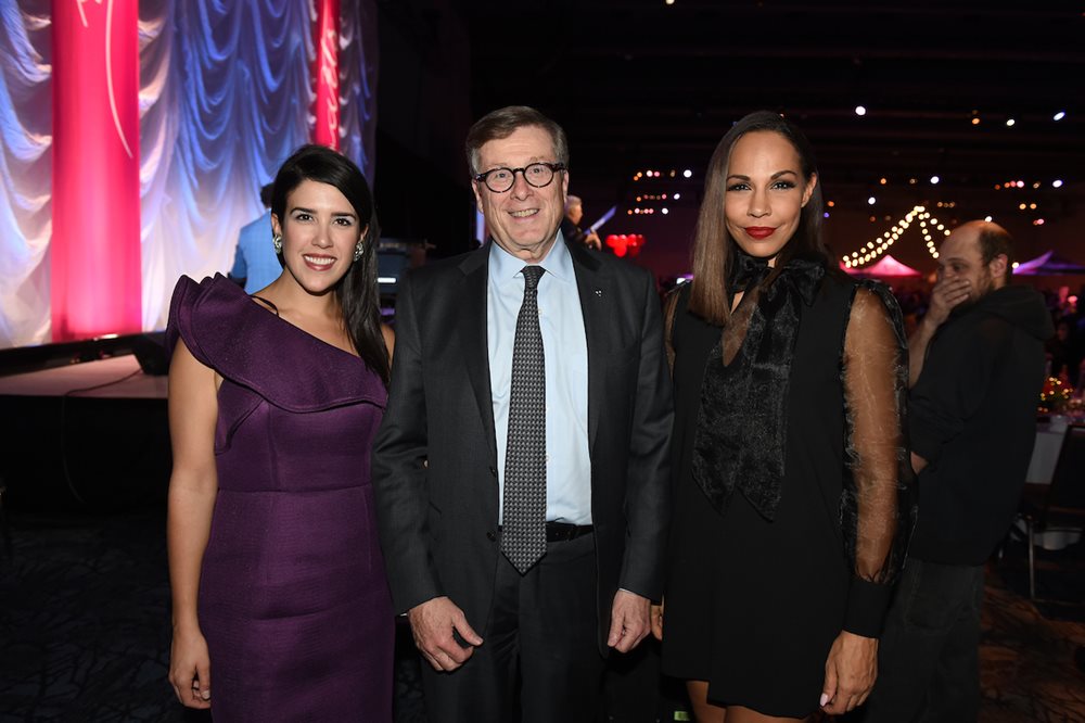 John Tory with Nicole Power and Amanda Brugel