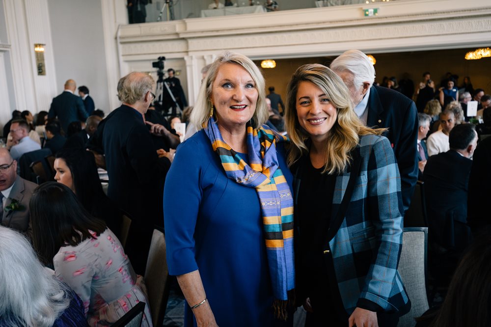 A photo of Claire Hopkinson and Melanie Joly.