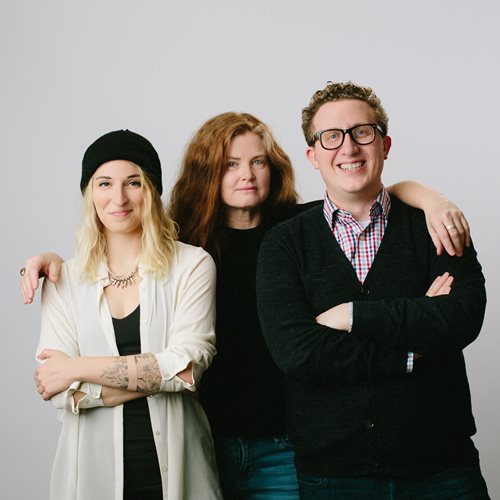 photo of Jessie Rivést, Jennie Punter and Chris Mayo of Musicworks 