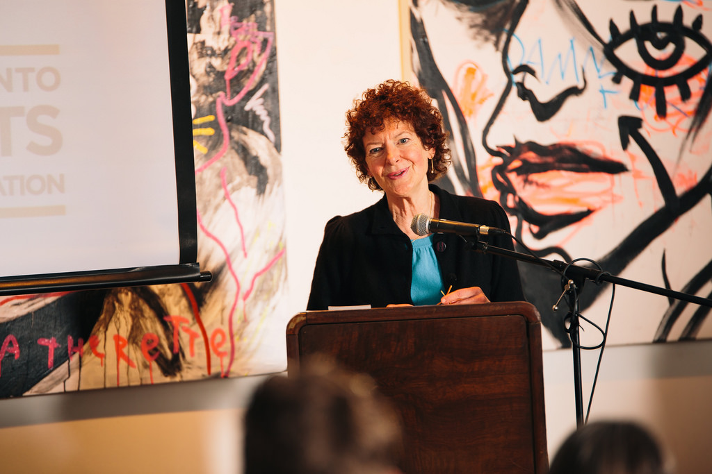 A photo of Jini Stolk at a Creative Champions Network event