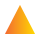 An icon of an orange triangle