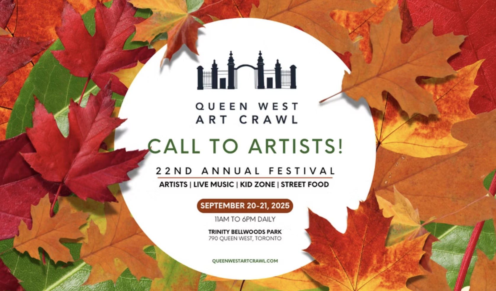 Photo: Call for artist participants. Visit queenwestartcrawl.com