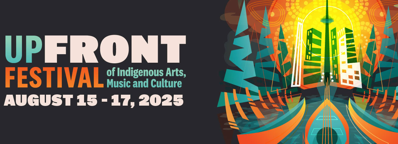 Poster for the UpFRONT FESTIVAL. August 15-17, 2025.