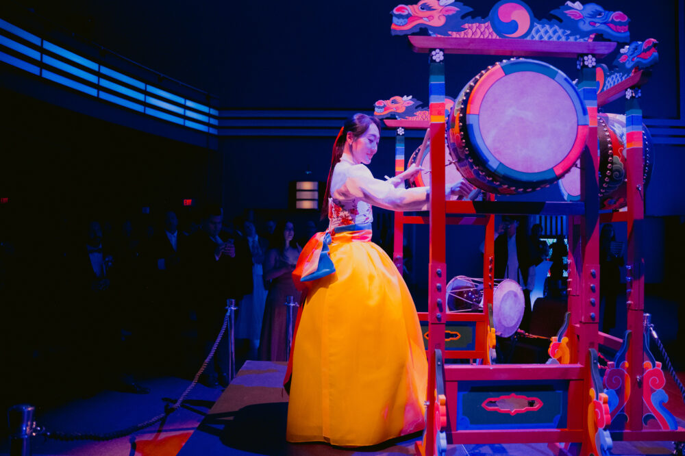 Jianna Back performs Korean drums.