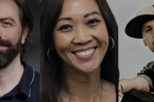 Headshots of Vladimir Kanic, Jen D. Fabico-Smith, and Beny Esguerra