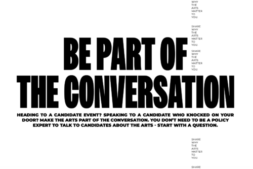 Text: Be part of the conversation.